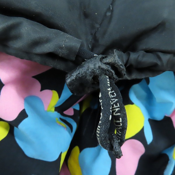 実際に弊社で買取させて頂いたA BATHING APE/アベイシングエイプ サルカモ/カモフラ/迷彩 リバーシブル ダウンジャケット ブラック/Lの画像 8枚目