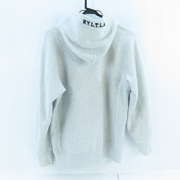 実際に弊社で買取させて頂いたSTUSSY×champion/ステューシー×チャンピオン コラボパーカー/Lの画像 1枚目