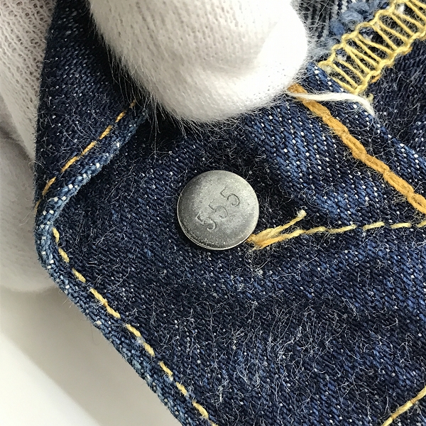 実際に弊社で買取させて頂いたLEVIS/リーバイス 96年製 501XX 刻印555 バレンシア製 復刻 ビッグE デニムパンツ 501-0004 /W31 L36の画像 7枚目