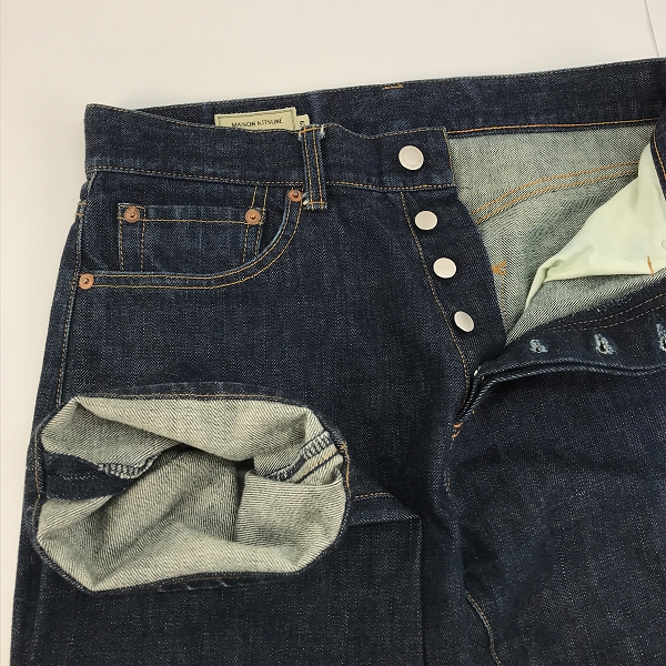 実際に弊社で買取させて頂いたMAISON KITSUNE/メゾンキツネ ロゴ刺繍 デニムパンツ/ジーンズ KMP-39000-A/29の画像 6枚目
