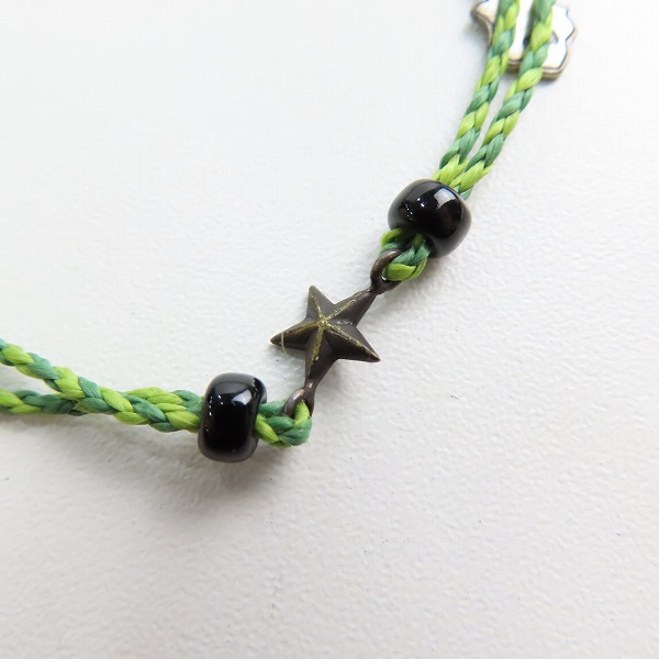 実際に弊社で買取させて頂いた(1)AMP JAPAN/アンプジャパン スター ブレスレット グリーンの画像 3枚目