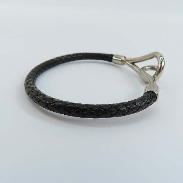 実際に弊社で買取させて頂いたHERMES/エルメス レザー ジャンボブレスレットの画像 2枚目