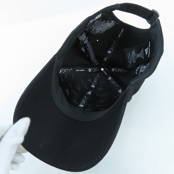 実際に弊社で買取させて頂いたSAINT LAURENT×NEW ERA/サンローラン×ニューエラ YSL MONOGRAM CAP ロゴキャップ 687687YCL361000/ONE SIZE FITS MOSTの画像 4枚目