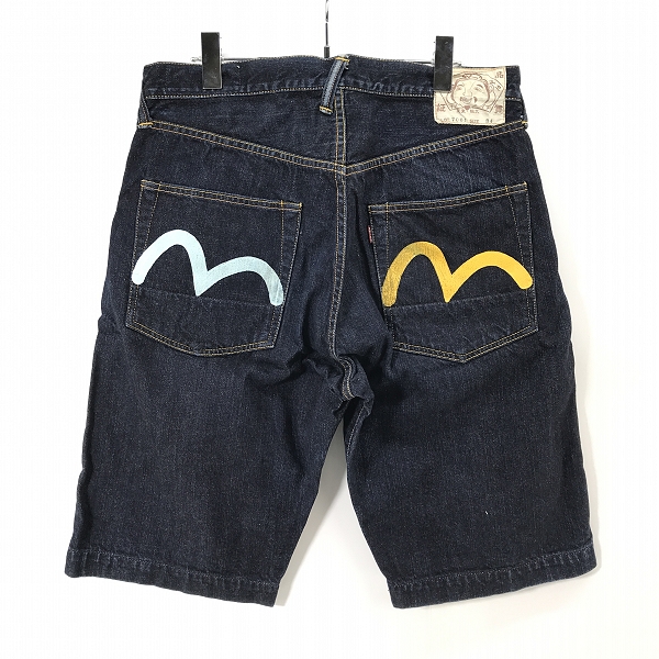 実際に弊社で買取させて頂いたEVISU/エヴィス かもめ Lot.7001 デニム ハーフパンツ/34の画像 1枚目