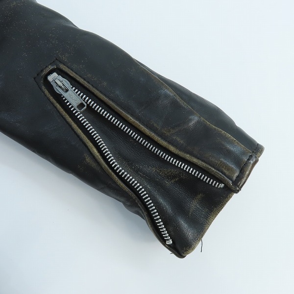 実際に弊社で買取させて頂いたPERFECTO by Schott/パーフェクト バイ ショット ダブルライダースジャケット/34の画像 4枚目