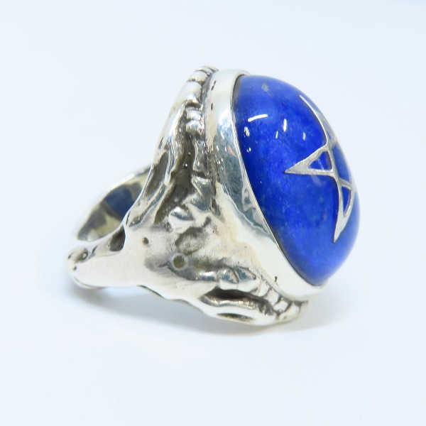 実際に弊社で買取させて頂いたALEX STREETER/アレックスストリーター エンジェルハートリング 2024年限定 ラピスラズリ 14.5号の画像 4枚目