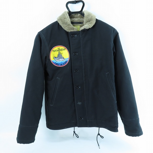 実際に弊社で買取させて頂いたBUZZ RICKSON'S/バズリクソンズ フライトジャケット N-1 NAVY “NAVY DEPARTMENT” DD-445 USS FLETCHER No.BR14438/38