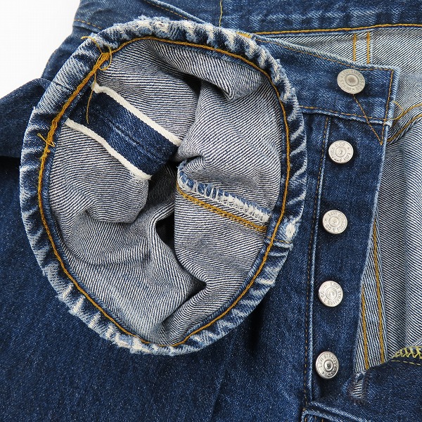 実際に弊社で買取させて頂いたLEVI'S/リーバイス 501XX 刻印555 バレンシア工場製 ビッグE デニムパンツ 紙パッチ 501-0003/W30 L36の画像 2枚目