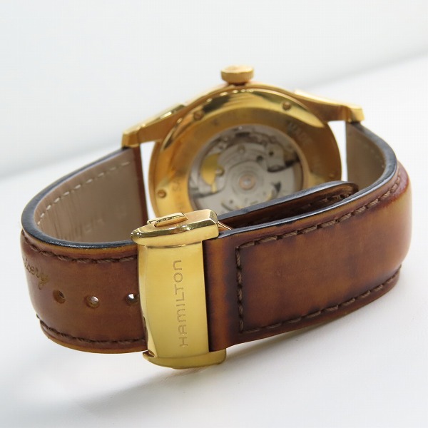 実際に弊社で買取させて頂いたHAMILTON/ハミルトン ジャズマスター スピリットオブリバティ デイト 自動巻き 腕時計 H424450の画像 2枚目