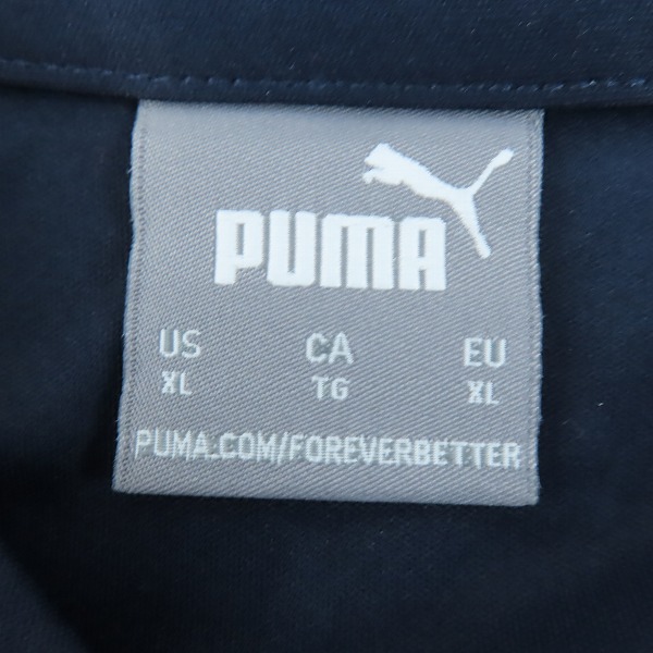 実際に弊社で買取させて頂いたPUMA/プーマ Red Bull Racing/レッドブル ポロシャツ 長袖 F1/ネイビー 濃紺/604919-01/XLの画像 2枚目