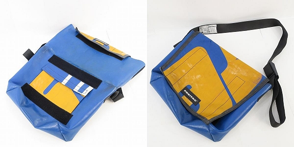実際に弊社で買取させて頂いたFREITAG/フライターグ メッセンジャーバッグ/ショルダーバッグ ブルー/イエローの画像 9枚目
