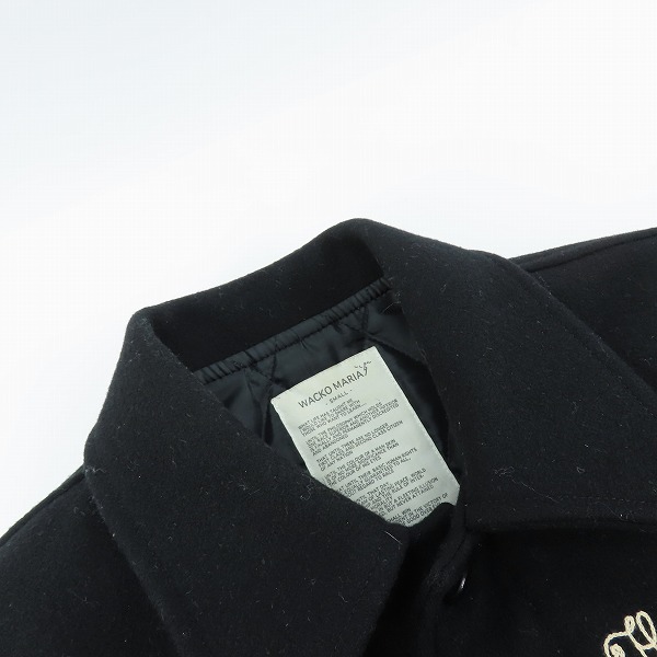 実際に弊社で買取させて頂いたWACKO MARIA/ワコマリア チェーン刺繍 ウール ワークジャケット/Sの画像 4枚目