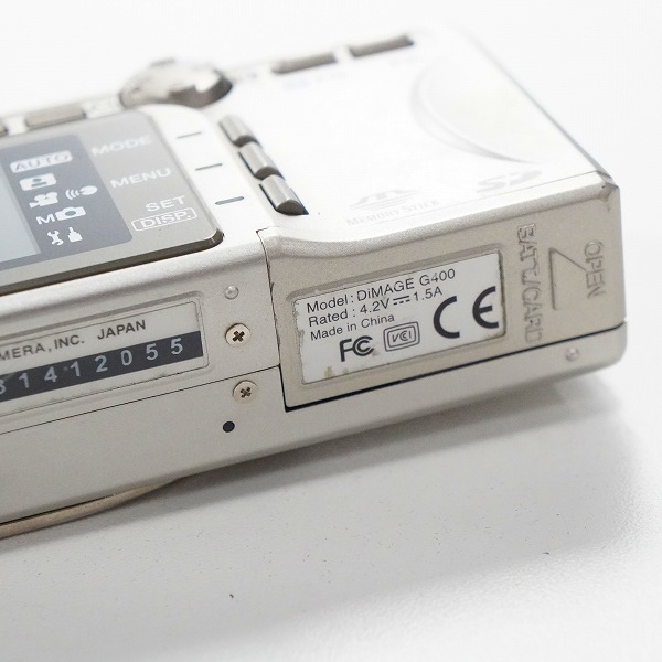 実際に弊社で買取させて頂いたMINOLTA/ミノルタ DiMAGE G400 コンパクトデジタルカメラ 動作未確認の画像 7枚目