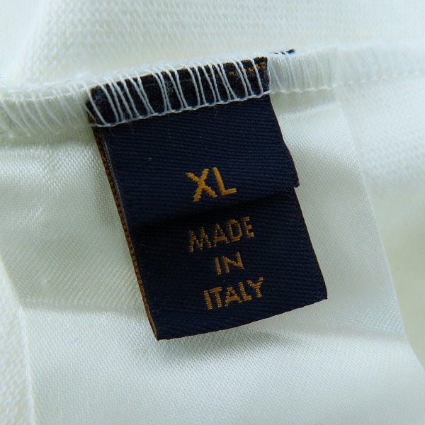 実際に弊社で買取させて頂いた【JPタグ】LOUIS VUITTON/ルイヴィトン 20SS Virgil Abloh LVペンダント エンブロイダリー Tシャツ RM201M JYH HIY12W  XLの画像 4枚目