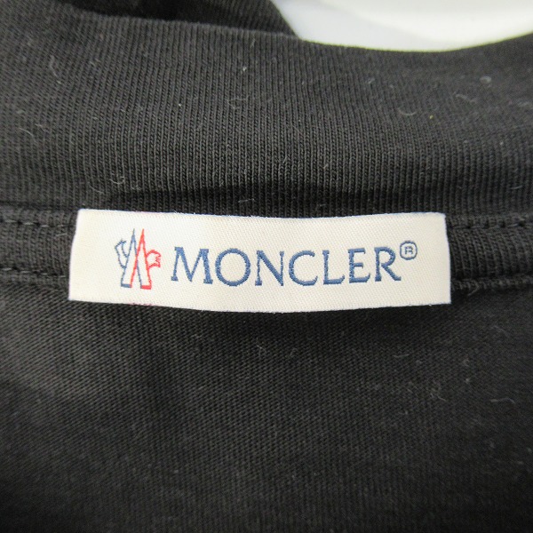 実際に弊社で買取させて頂いた【JPタグ】MONCLER/モンクレール ロゴ 長袖Tシャツ/ロンT ブラック H10918D00005/XXLの画像 2枚目