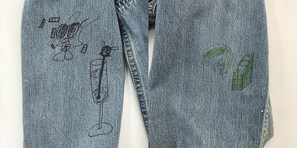 実際に弊社で買取させて頂いた【未使用】HYSTERIC GLAMOUR×skoloct/ヒステリックグラマー×スコロクト デニムジャケット 02241AB12444 /Lの画像 7枚目