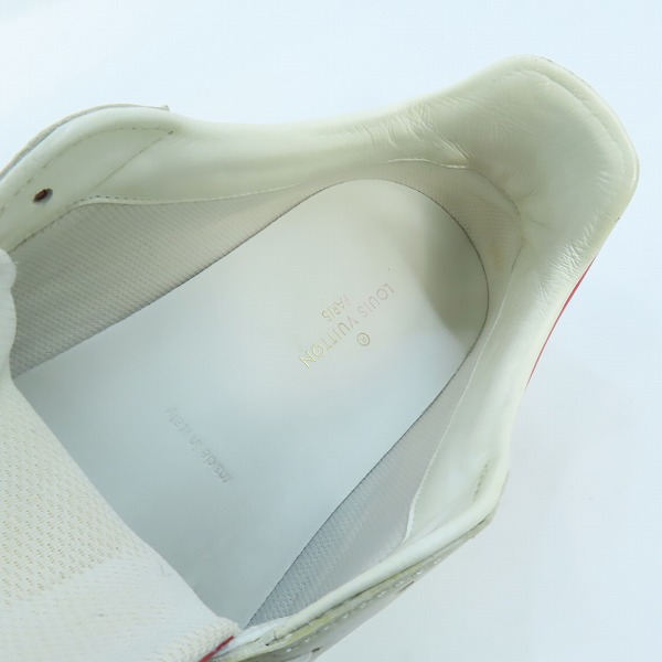 実際に弊社で買取させて頂いたLOUIS VUITTON/ルイヴィトン ルクセンブルグライン ローカットスニーカー LD1119/9.5の画像 4枚目