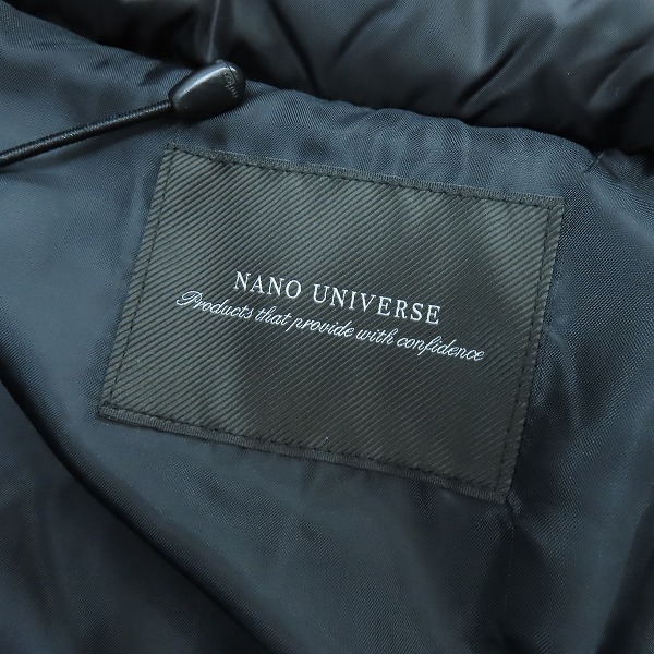 実際に弊社で買取させて頂いた【未使用】nano universe/ナノユニバース ダウンジャケット/NUC01DWW002SK/Mの画像 2枚目