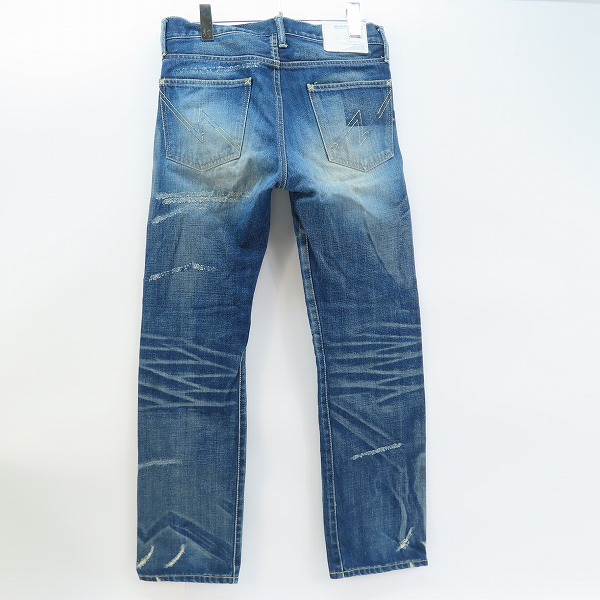 実際に弊社で買取させて頂いたNEIGHBORHOOD/ネイバーフッド Narrow Straight 06EX SAVAGE LEVEL-4 ダメージ加工 デニムパンツ DCNH-PT-09 S の画像 1枚目