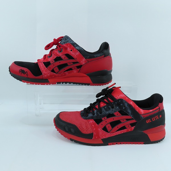 実際に弊社で買取させて頂いたAH MURDERZ/ア ムーダーズ×atomos/アトモス×asics/アシックス Red Spider GEL-LYTE III OG スニーカー 1201A854-001/26.0の画像 3枚目