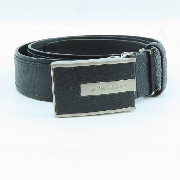 実際に弊社で買取させて頂いたBURBERRY/バーバリー ロゴ メタルバックル レザー ベルト