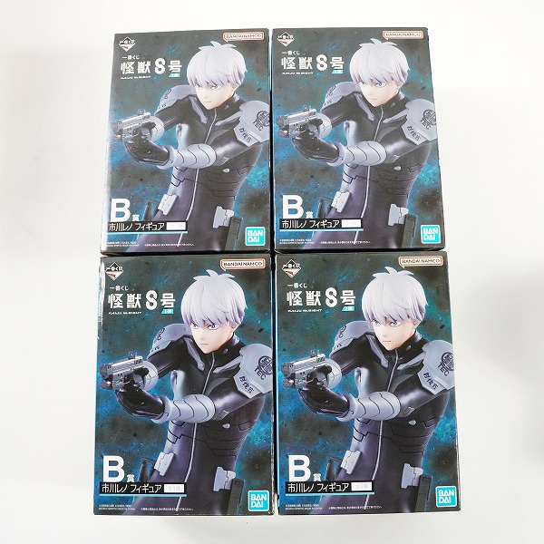 実際に弊社で買取させて頂いた【未開封】BANDAI SPIRITS/バンダイスピリッツ 一番くじ 怪獣8号 B賞 市川レノ フィギュア 4点セット