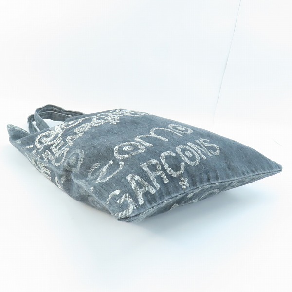 実際に弊社で買取させて頂いたJUNYA WATANABE MAN COMME des GARCON×10 corso como/コムデギャルソン×ディエチ コルソコモ デニムペイント加工トートバッグの画像 2枚目