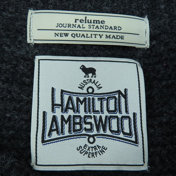 実際に弊社で買取させて頂いたJOURNAL STANDARD/ジャーナルスタンダード HAMILON LAMS WOOL ウール ニット 23-080-464-6000-3-0 /Lの画像 2枚目
