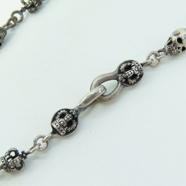 実際に弊社で買取させて頂いたJustin Davis/ジャスティンデイビス Skull Divine Chain/スカルディヴァインチェーン SNJ126/50㎝の画像 1枚目