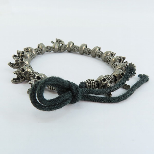 実際に弊社で買取させて頂いたNECROMANCE/ネクロマンス スカルブレスレットの画像 3枚目