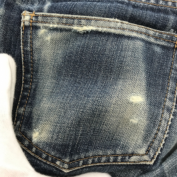 実際に弊社で買取させて頂いたato/アトウ ボタンフライ デニムパンツ AMAE-P12F/44の画像 8枚目