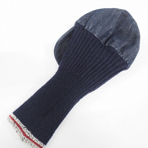 実際に弊社で買取させて頂いたEVISU GOLF/エヴィスゴルフ/エビス デニム  キャップ型 ドライバー/1w用ヘッドカバーの画像 1枚目