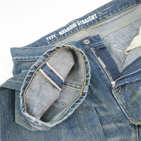 実際に弊社で買取させて頂いたNEIGHBORHOOD/ネイバーフッド Narrow Straight 11EX LEVEL-4 デニムパンツ /111DCNH-PTM14 Sの画像 4枚目