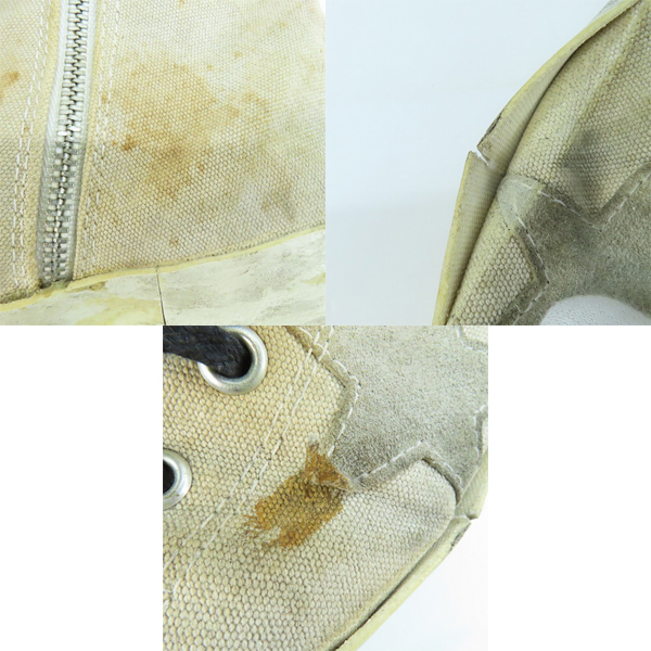 実際に弊社で買取させて頂いた【観賞用】GOLDEN GOOSE/ゴールデングース キャンバスハイカットスニーカー ベージュ/43の画像 6枚目