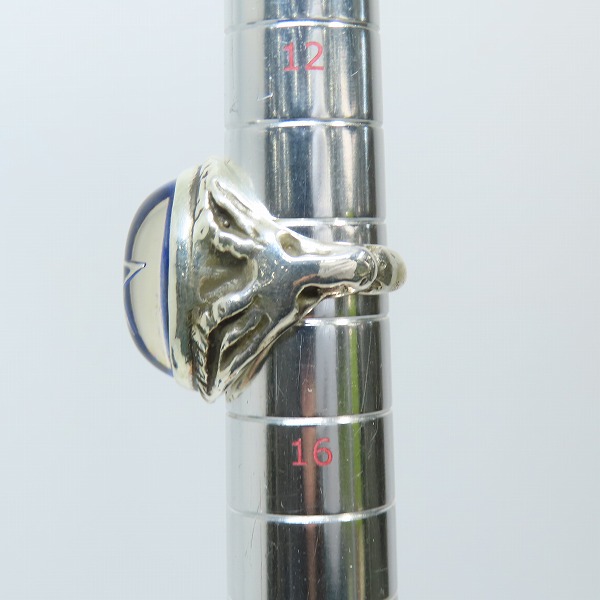 実際に弊社で買取させて頂いたALEX STREETER/アレックスストリーター エンジェルハートリング 2024年限定 ラピスラズリ 14.5号の画像 7枚目