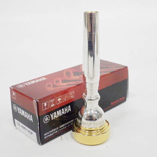実際に弊社で買取させて頂いたYAMAHA/ヤマハ  TR-KMV14 GP トランペット用マウスピース 神代修モデル ゴールドｘシルバー