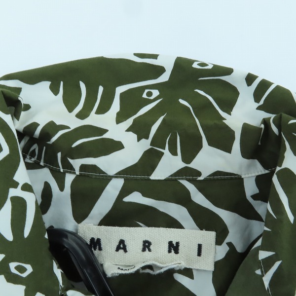 実際に弊社で買取させて頂いた【JPタグ】MARNI/マルニ 総柄 オープンカラーシャツ CUMU0054A0/46の画像 5枚目