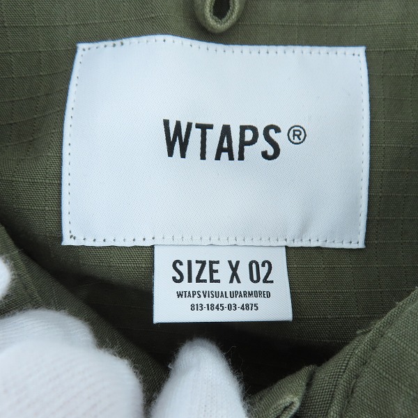 実際に弊社で買取させて頂いたWTAPS/ダブルタップス ジャングル 20AW JUNGLE/LS/NYCO.RIPSTOP. CORDURA ジャングル ジャケット 202WVDT-SHM01/02の画像 2枚目