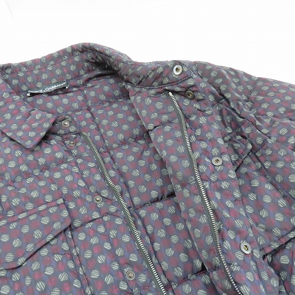実際に弊社で買取させて頂いた【JPタグ】DOLCE&GABBANA/ドルチェ&ガッバーナ  中綿 ジップアップ ナイロン ジャケット 52の画像 6枚目