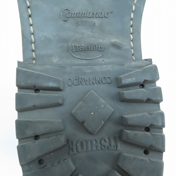 実際に弊社で買取させて頂いたPRADA/プラダ ウイングチップ ジップアップ レザーブーツ SG133/8の画像 7枚目