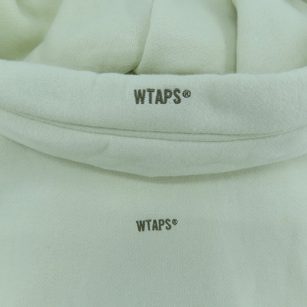 実際に弊社で買取させて頂いたWTAPS/ダブルタップス 21AW BLANK/ZIP HOODED/COTTON/ジップアップ パーカー 212ATDT-CSM06/04の画像 8枚目