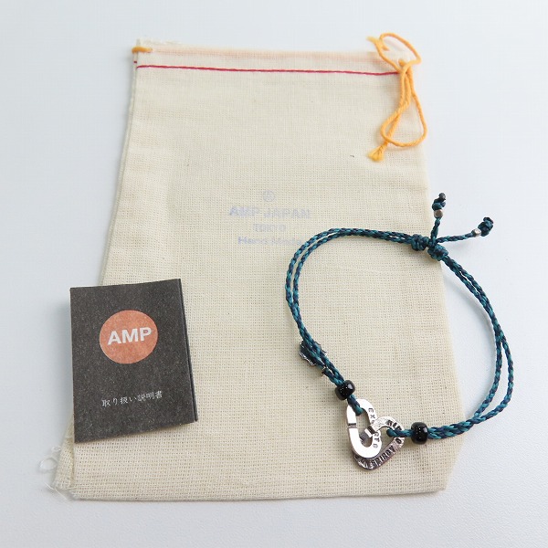 実際に弊社で買取させて頂いた(2)AMP JAPAN/アンプジャパン チェーンモチーフ ブレスレット ブルーの画像 8枚目