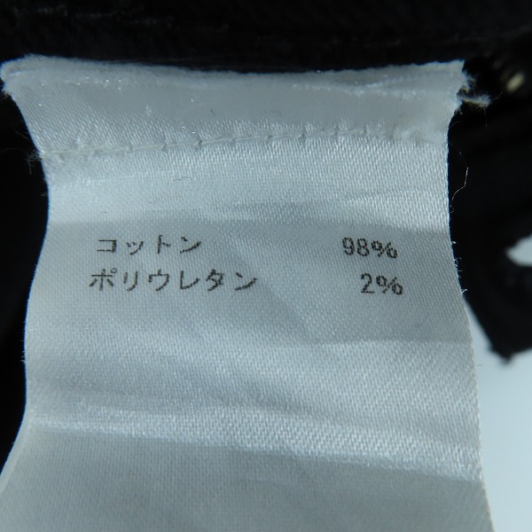 実際に弊社で買取させて頂いたApril77/エイプリル77 JOEY スキニー ブラックデニムパンツ 26の画像 4枚目