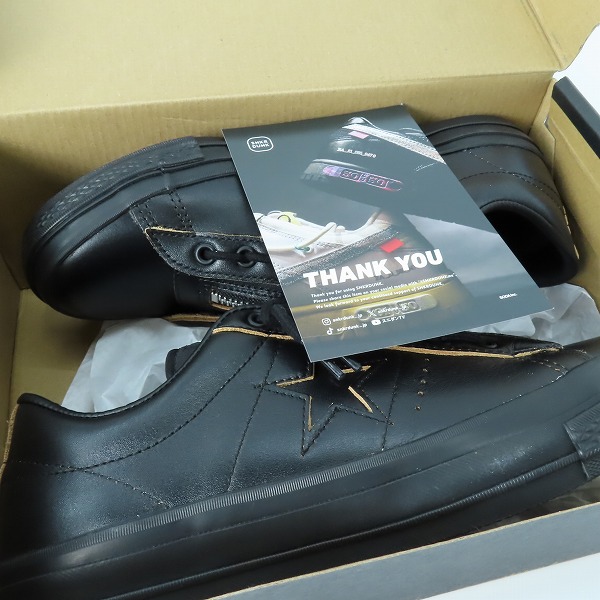 実際に弊社で買取させて頂いたCONVERSE × Shott/コンバース×ショット ONE STAR Z Schott/ワンスター Z ショット 1SE190 ブラック/27の画像 7枚目