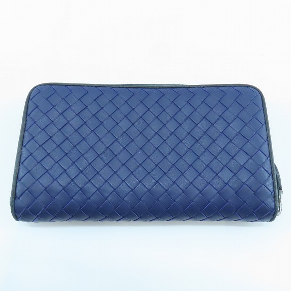 実際に弊社で買取させて頂いたBOTTEGA VENETA/ボッテガヴェネタ イントレチャート ラウンドファスナーウォレット 長財布