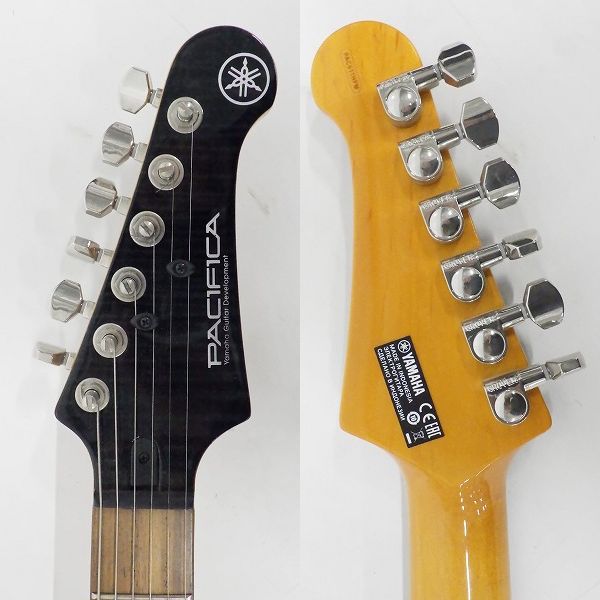 実際に弊社で買取させて頂いた★YAMAHA/ヤマハ PACIFICA/パシフィカ PAC611HFM TBL ダンカン製PU・コイルタップ搭載 ギグケース付の画像 2枚目