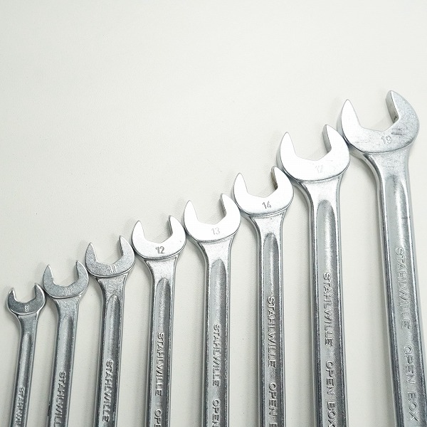 実際に弊社で買取させて頂いたSTAHLWILLE/スタビレー OPEN BOX 15 コンビネーションレンチ 8点セットの画像 6枚目