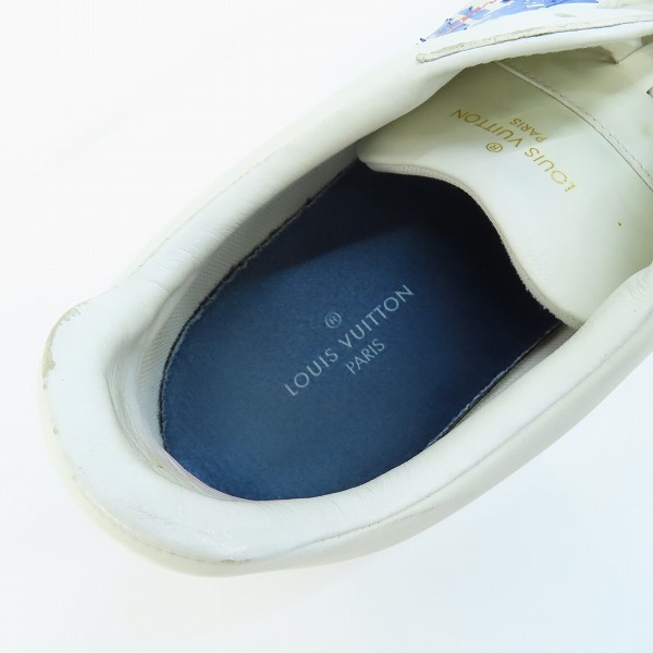 実際に弊社で買取させて頂いたLOUIS VUITTON/ルイヴィトン ルクセンブルグ ローカットレザースニーカー MS0178/8.5の画像 4枚目