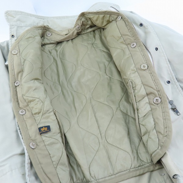 実際に弊社で買取させて頂いたALPHA INDUSTRIES/アルファインダストリーズ M-65型 USA製ミリタリージャケット 8415-01-099-7836/Sの画像 4枚目