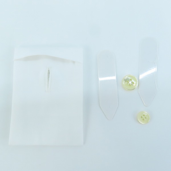 実際に弊社で買取させて頂いた(2)【未使用】SAINT LAURENT/サンローラン 19SS プレーン 長袖シャツ 536096 Y216W/36の画像 8枚目